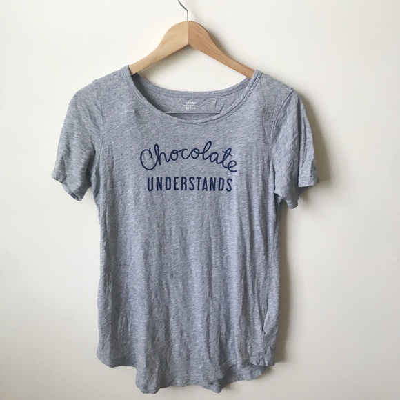 Old Navy Tops - Old Navy gray chocolate T-shirt